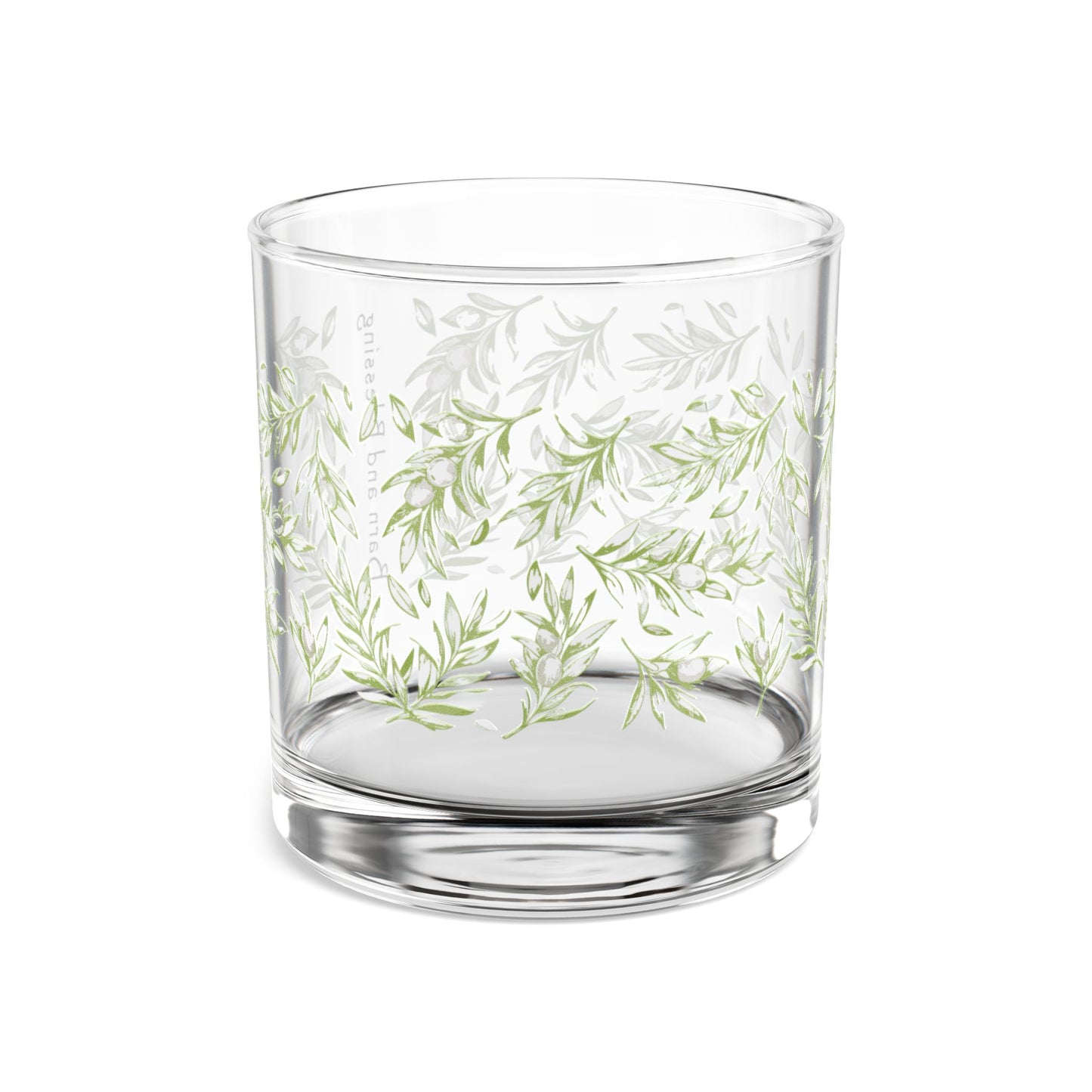 Barn and Blessing Rustic olive glass 10oz