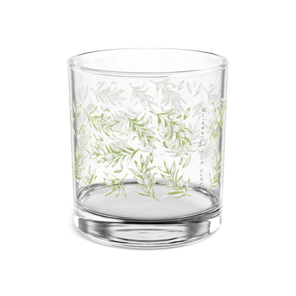 Barn and Blessing Rustic olive glass 10oz
